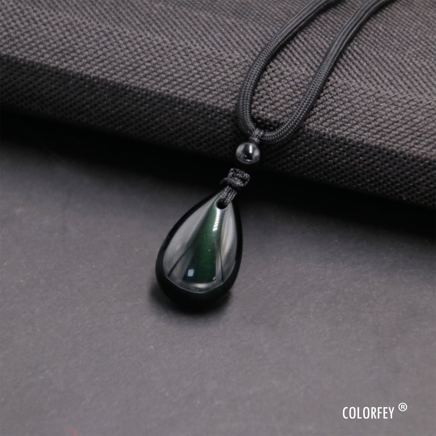 Teardrop Obsidian Protection Necklace