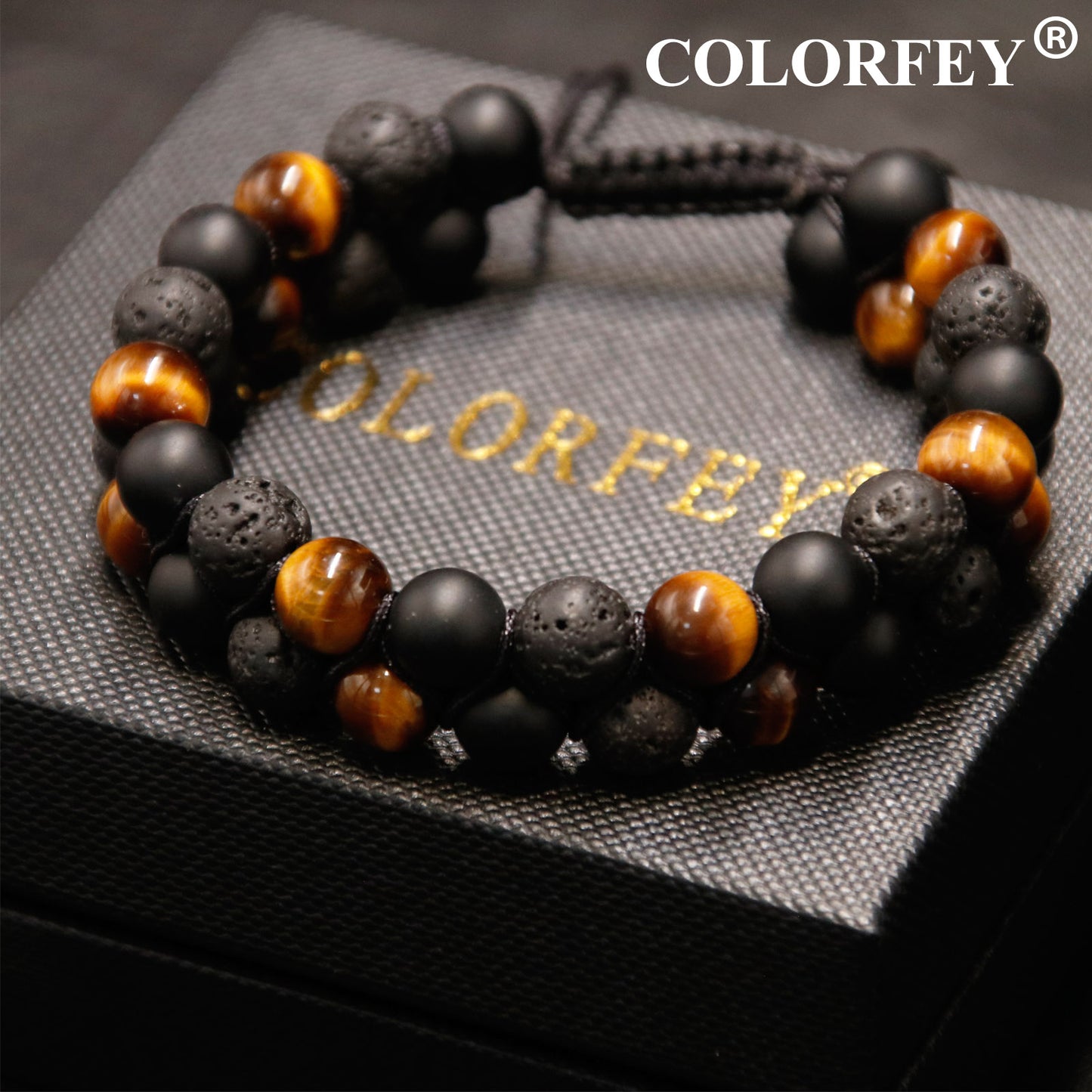 Tiger Eye Triple Protection Bracelet 8mm