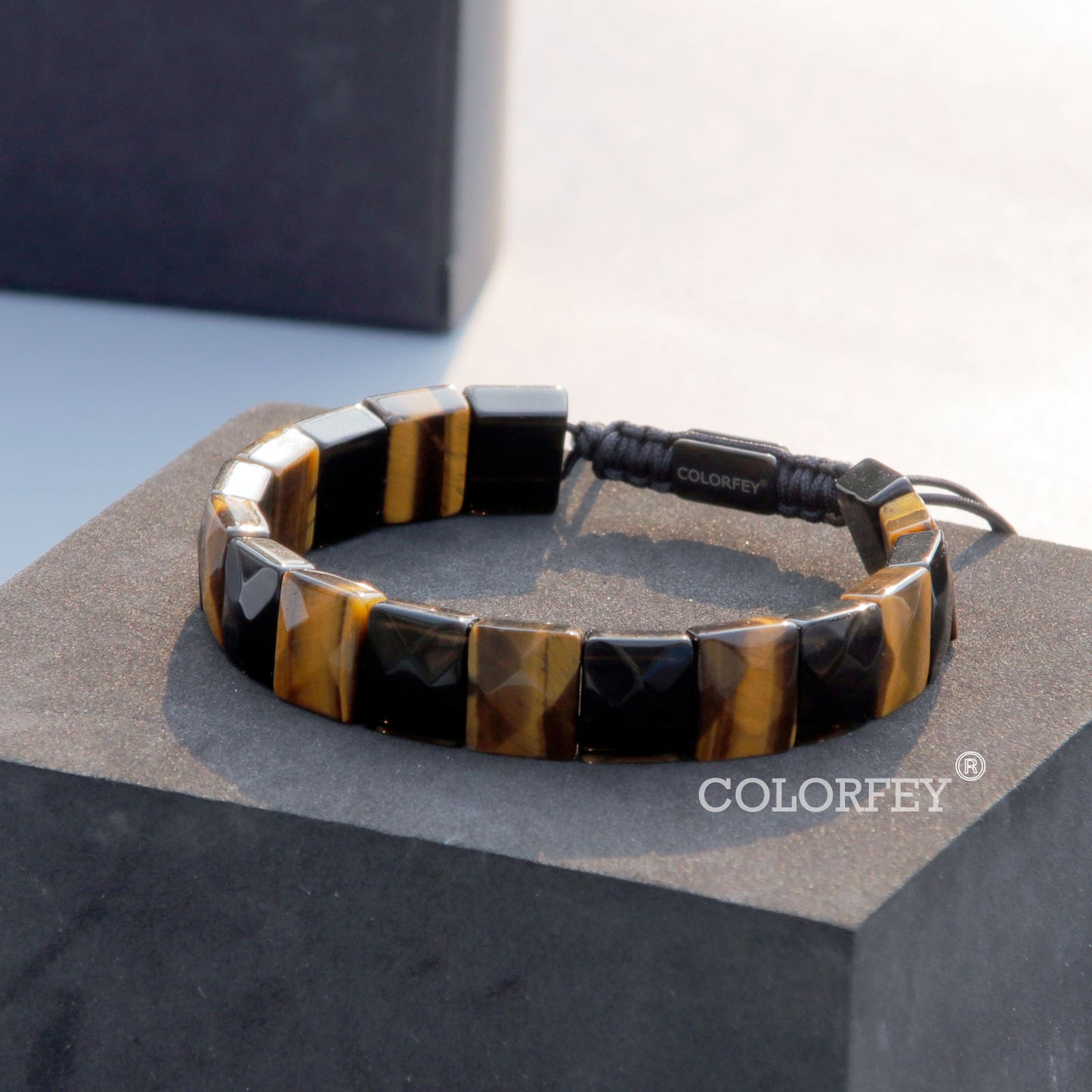 tiger eye obsidian bracelet