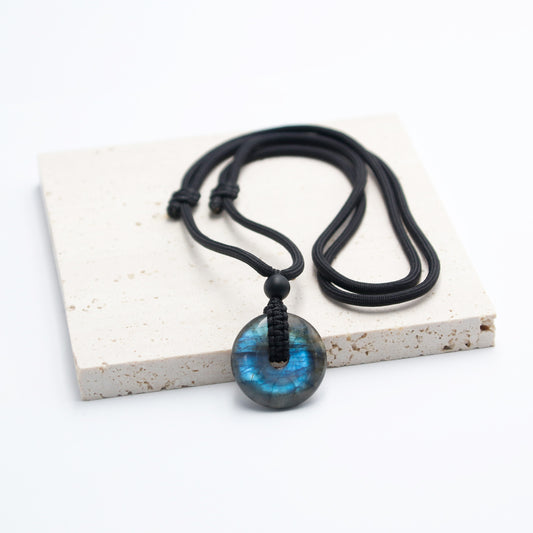 Labradorite Crystal Necklace for Men and Women