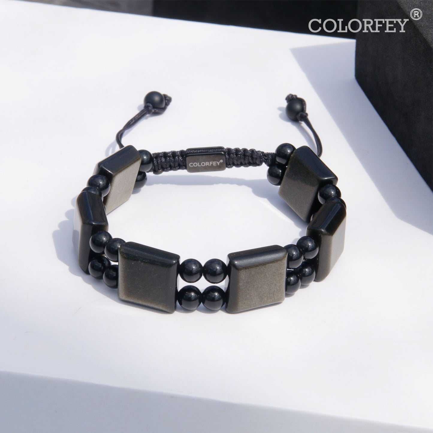 gloden obsidian bracelet