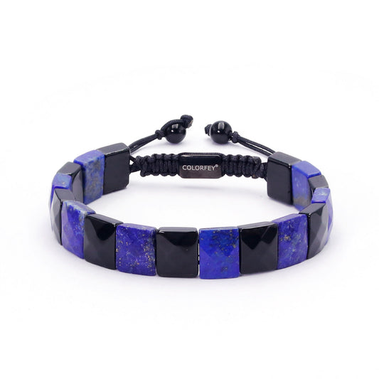 lapis lazuli obsidian bracelet