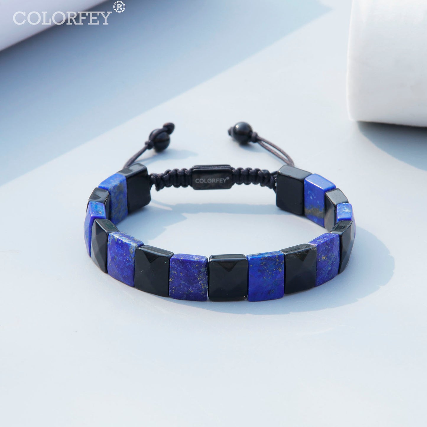 lapis lazuli obsidian bracelet