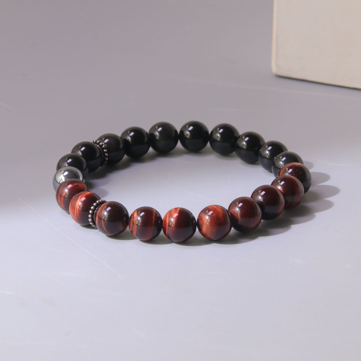 Red tiger eye &terahertz bracelet