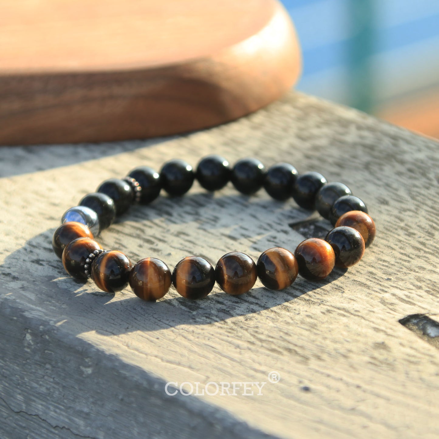 Tiger eye &Terahertz Bracelet