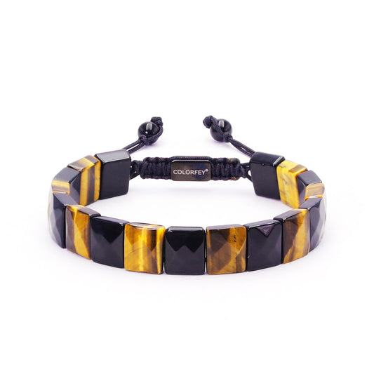 tiger eye obsidian bracelet